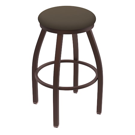 Holland Bar Stool Co 36" Swivel X-Tall Bar Stool, Brnz Finish, Canter Earth Seat X802